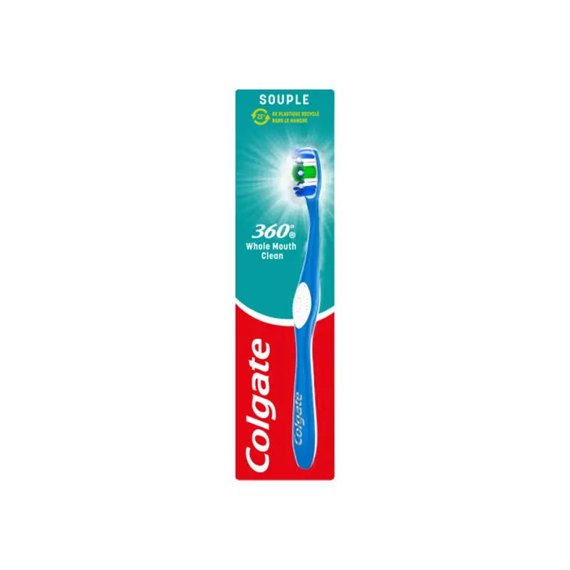 Colgate Brosse à dent 360° nettoyage de la bouche souple