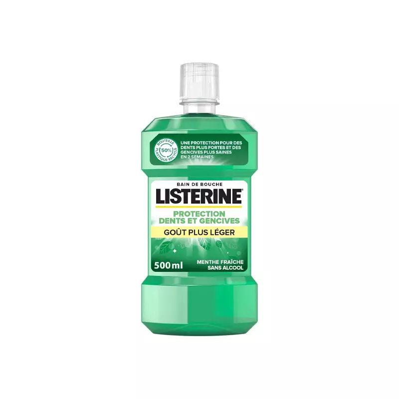 LISTERINE Protection dents et gencives goût plus léger
