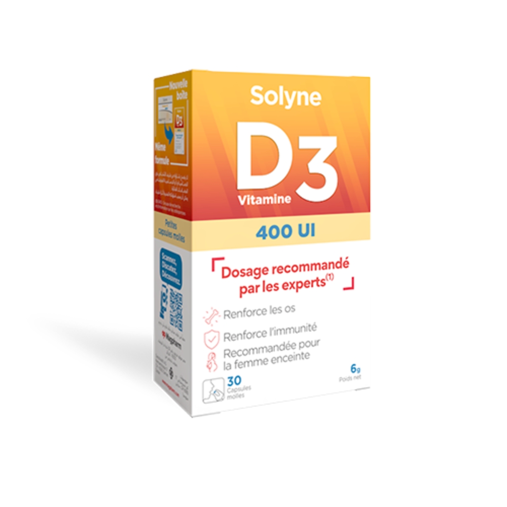 Solyne Vitamine D3 400 IU
