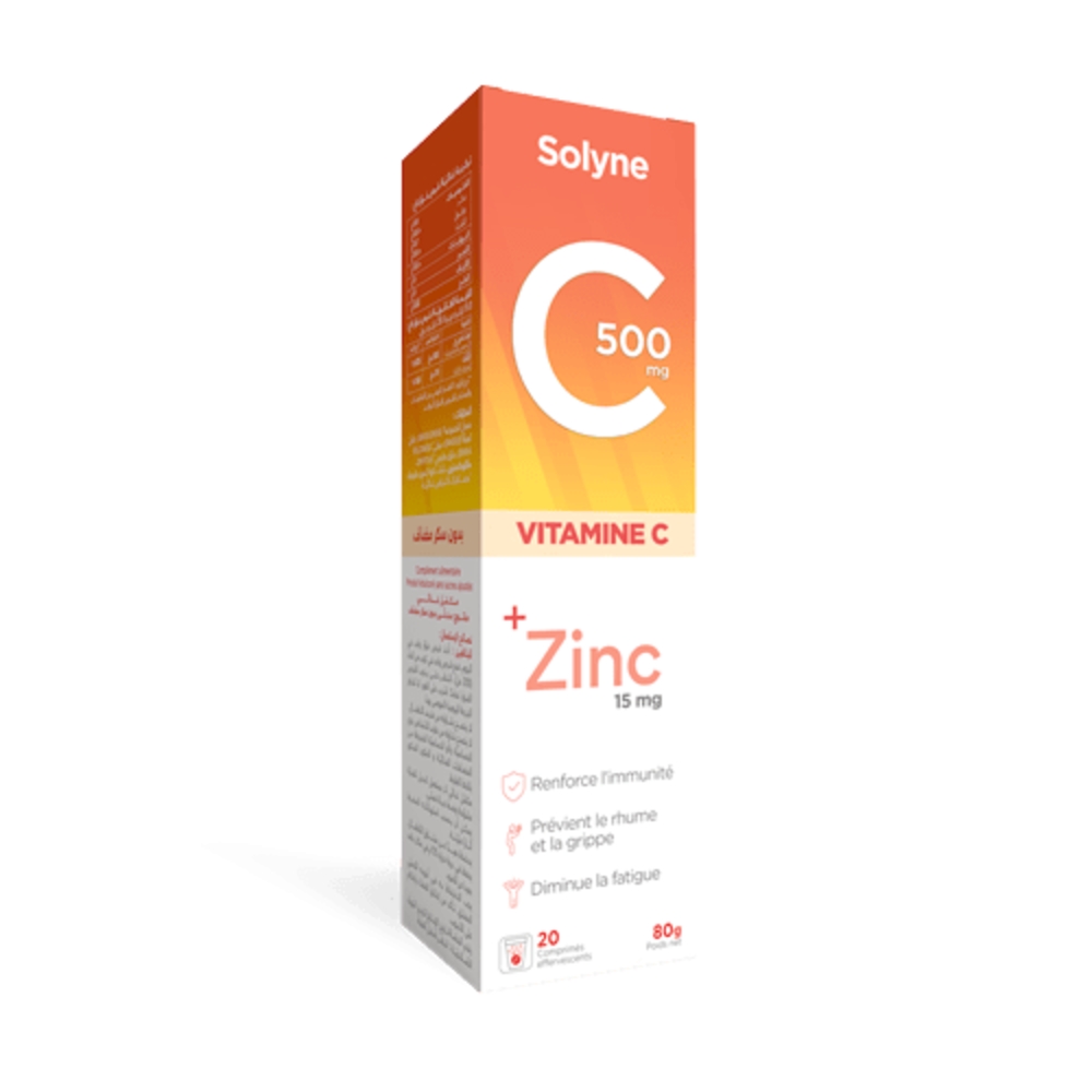 Solyne Zinc + Vit C 500 Mg