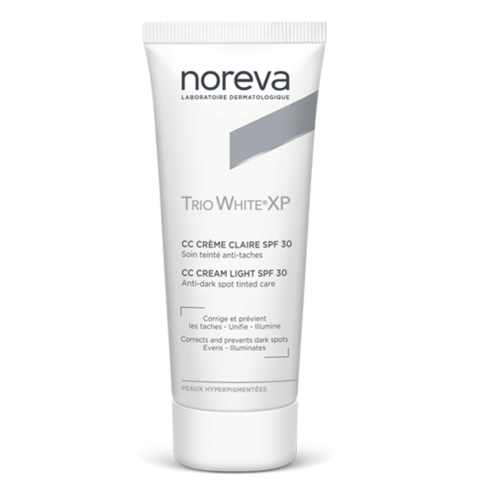 NOREVA TRIO WHITE XP CC Crème Soin Teinté Anti-Taches SPF30 Teinte Claire